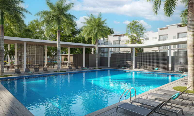 PROYECTO PALMAS SANTO DOMINGO NORTE, APARTAMENTOS DE 2 Y 3 HABITACIONES DESDE US$61,900 CON FACILIDADES DE PAGOS
